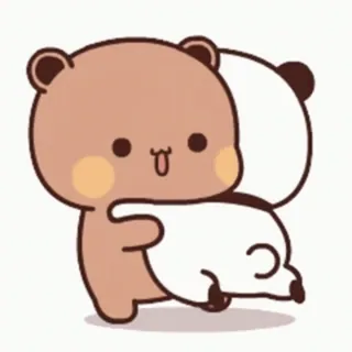 🎈 schattig, beer, panda, knuffel, vriendschap, cartoon whatsapp sticker
