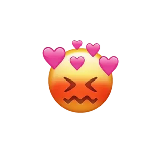 😖 Emoji, Liebe, Herzen, Erröten, Süß telegram sticker