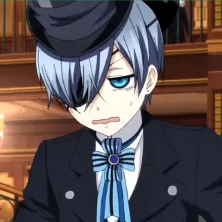 ♥️ Ciel Phantomhive Black Butler anime, manga, ciel phantomhive, black butler, cartoon, character telegram sticker