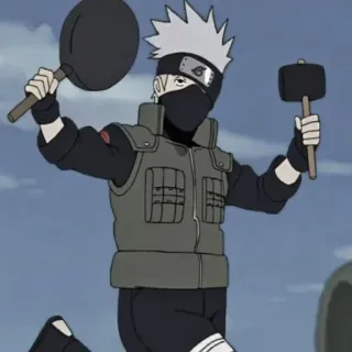 🗡️ Kakashi Naruto anime, kakashi, naruto, cartoon, manga telegram sticker