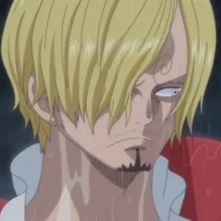 🏴‍☠️ Sanji One Piece Аниме, Ван Пис, Санджи, Винсмок Санджи, Пират telegram sticker