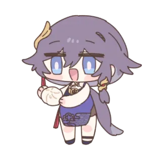 😋 cartoon, anime, chibi, sticker, cute telegram sticker