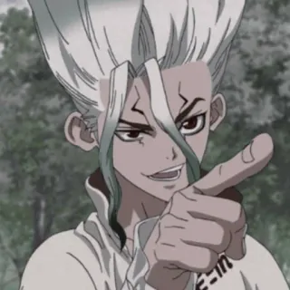 💖 Senku Ishigami Dr. Stone Anime, Dr. Stone, Senku, Personnage, Manga telegram sticker