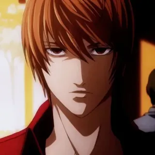 🎭 Light Yagami Death Note Anime, Death Note, Light Yagami, Postać telegram sticker