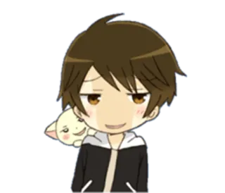 😏 Anime, Kreskówka, Słodkie, Manga, Chibi, Postać telegram sticker
