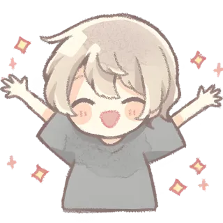 Повседневный кун @Nyasticks telegram stickers