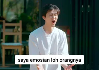 😇 saya emosian loh orangnya telegram sticker