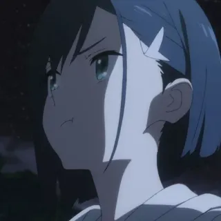 🥢 Ichigo Darling in the Franxx 动漫, 草莓, 莓, 一护, 角色, Darling in the Franxx telegram sticker