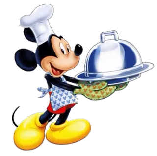 🍲 Mickey Mouse Topolino, chef, cartone animato, Disney, cucina telegram sticker