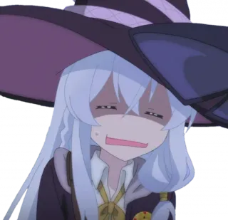😖 อนิเมะ, แม่มด, หงุดหงิด, ตัวละคร, การ์ตูน telegram sticker