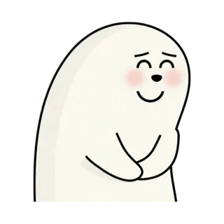 ☺️ carino, cartone animato, personaggio, amichevole, sorridente whatsapp sticker