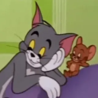 🙄 Tom & Jerry Cartoon, Katze, Maus, Animation, Figuren telegram sticker