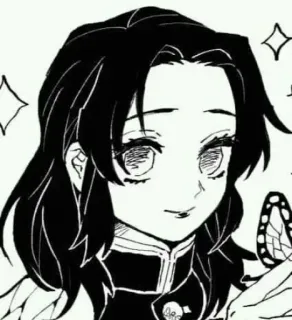 🦋 Shinobu Kocho Demon Slayer Аниме, Клинок, рассекающий демонов, Шинобу Кочо, Манга, Бабочка, Персонаж whatsapp sticker