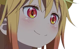 👀 Tohru Miss Kobayashi's Dragon Maid Anime, Dragon, メイド (Maid - Japanese loanword commonly used), Mignon, Joyeux whatsapp sticker