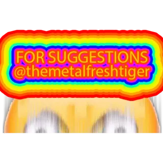 🫥 FOR SUGGESTIONS @themetalfreshtiger предложения, инстаграм, смешные, мем, глаза telegram sticker