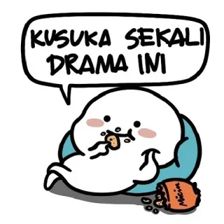 😗 KUSUKA SEKALI DRAMA INI Dibujo animado, Snack, Comida, Lindo, Blob, Meme telegram sticker