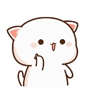 😘 Katze, süß, kawaii, Stinkefinger whatsapp sticker