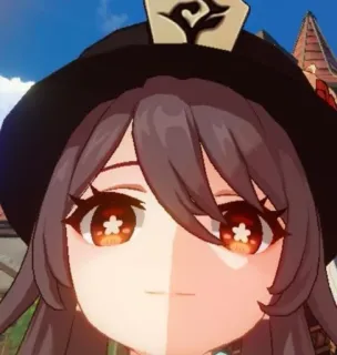 🌚 Hu Tao Genshin Impact Anime, Jeu, Hu Tao, Genshin Impact, Waifu telegram sticker