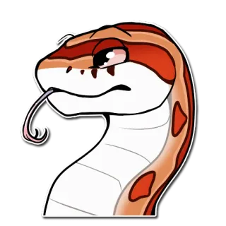😒 serpiente, animal, dibujos animados whatsapp sticker
