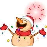 🎉 pupazzo di neve, inverno, natale, vacanze, neve, festivo telegram sticker