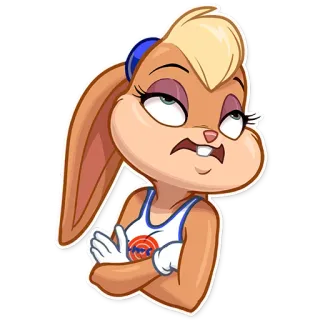 😕 Lola Bunny Space Jam conejo, dibujos animados, Space Jam, Looney Tunes telegram sticker
