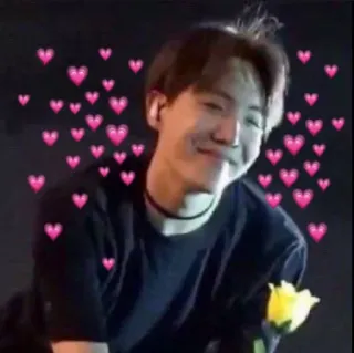 😍 persona, cuori, fiore, sorriso, kpop telegram sticker