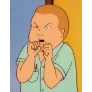 🤯 Bobby Hill King of the Hill bravo, desenho animado, personagem, animação, King of the Hill, Bobby Hill, engraçado whatsapp sticker