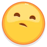 😕 buồn, emoji, mặt, không vui, biểu cảm telegram sticker