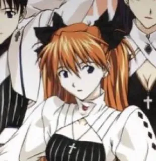 💗 Asuka Langley Sohryu Neon Genesis Evangelion アニメ, キャラクター, オレンジ髪, アスカ, エヴァンゲリオン whatsapp sticker