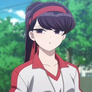 Komi Shouko , By : @ZzZzBB whatsapp stickers