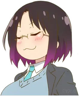 😏 Elma Jouvi Miss Kobayashi's Dragon Maid Anime, Rồng, Elma, Miss Kobayashi's Dragon Maid, Kawaii telegram sticker