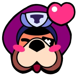 ❤️ Emz Brawl Stars видеоигра, персонаж, любовь, сердце, милый whatsapp sticker