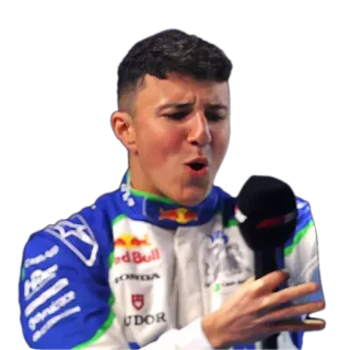 🤤 pilote, sport auto, course, micro, interview whatsapp sticker