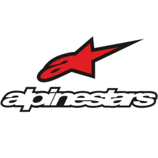 ⛑ Alpinestars logo, alpinestars, wyścigi, sporty motorowe, marka telegram sticker