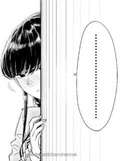 😶 Komi Shouko Komi Can't Communicate Anime, Manga, Komi, Komi Can't Communicate, verlegen, schattig, blozend whatsapp sticker