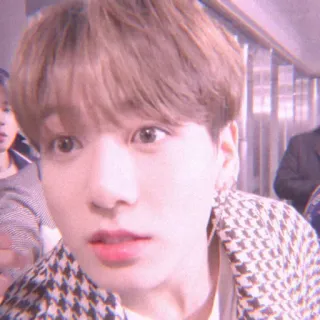 😼 Jungkook kpop, idol, singer, asian, korean, person, portrait whatsapp sticker