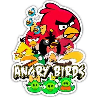 🌈 Angry Birds ANGRY BIRDS angry birds, cartoon, game, birds, characters whatsapp sticker
