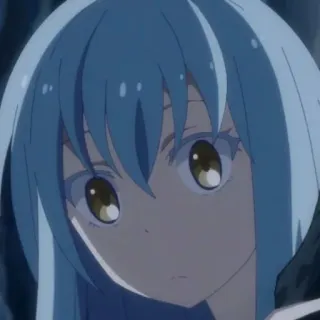 🤨 Rimuru Tempest That Time I Got Reincarnated as a Slime Anime, Slime, Isekai, Réincarnation, Fantaisie, Manga telegram sticker