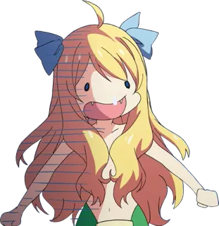 😧 anime, personaje, impactado, dibujos animados, divertido, lindo whatsapp sticker