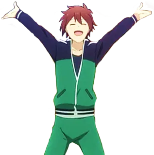 👏 Anime, Personaje, Feliz, Celebración, Alegría whatsapp sticker