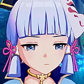 ❄️ Ayaka Genshin Impact Anime, Video game, Karakter, Lucu, Gaming, Ayaka, Genshin Impact telegram sticker