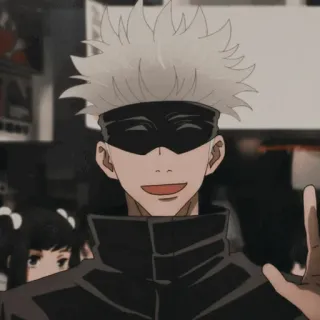 ⛓ Gojo Satoru Jujutsu Kaisen อนิเมะ, โกโจ ซาโตรุ, มหาเวทย์ผนึกมาร, ตัวละคร, แฟนอาร์ต telegram sticker