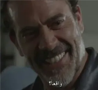 🤣 Negan The Walking Dead واقعاً؟ злодей, ходячие мертвецы, хоррор, персонаж whatsapp sticker