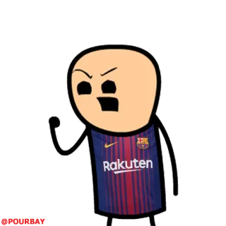 💪 RAKUTEN 漫画, 怒り, 人物, 表情, ステッカー telegram sticker