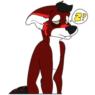 Folfie the Wox (by @CassMutt) whatsapp stickers