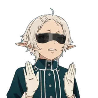 ❌ Anime, Nhân vật, Tiên, Bịt mắt, Găng tay, Cử chỉ, Dễ thương telegram sticker