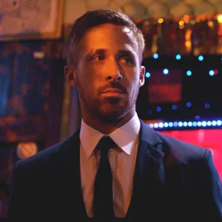 😒 Ryan Gosling diễn viên, người nổi tiếng, đàn ông, áo vest, ngôi sao điện ảnh telegram sticker