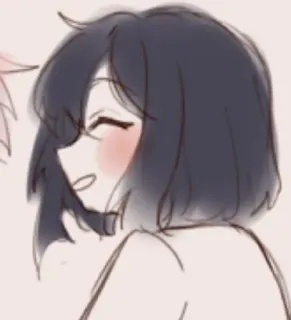 🌟 Anime, Kreskówka, Postać, Rysunek, Szkic, Sztuka telegram sticker
