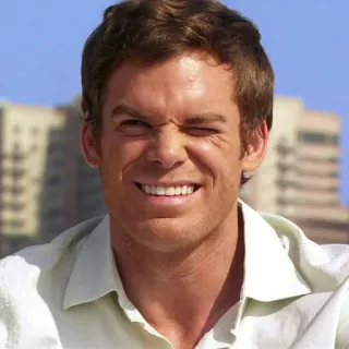 😂 Dexter Morgan Dexter asesino en serie, crimen, serie de televisión, Dexter telegram sticker