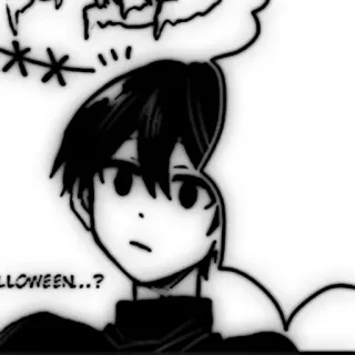 💥 LLOWEEN..? Mangá, Anime, Desenho animado, Halloween telegram sticker